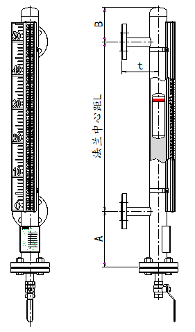 Flap-11S经济型磁翻板液位计